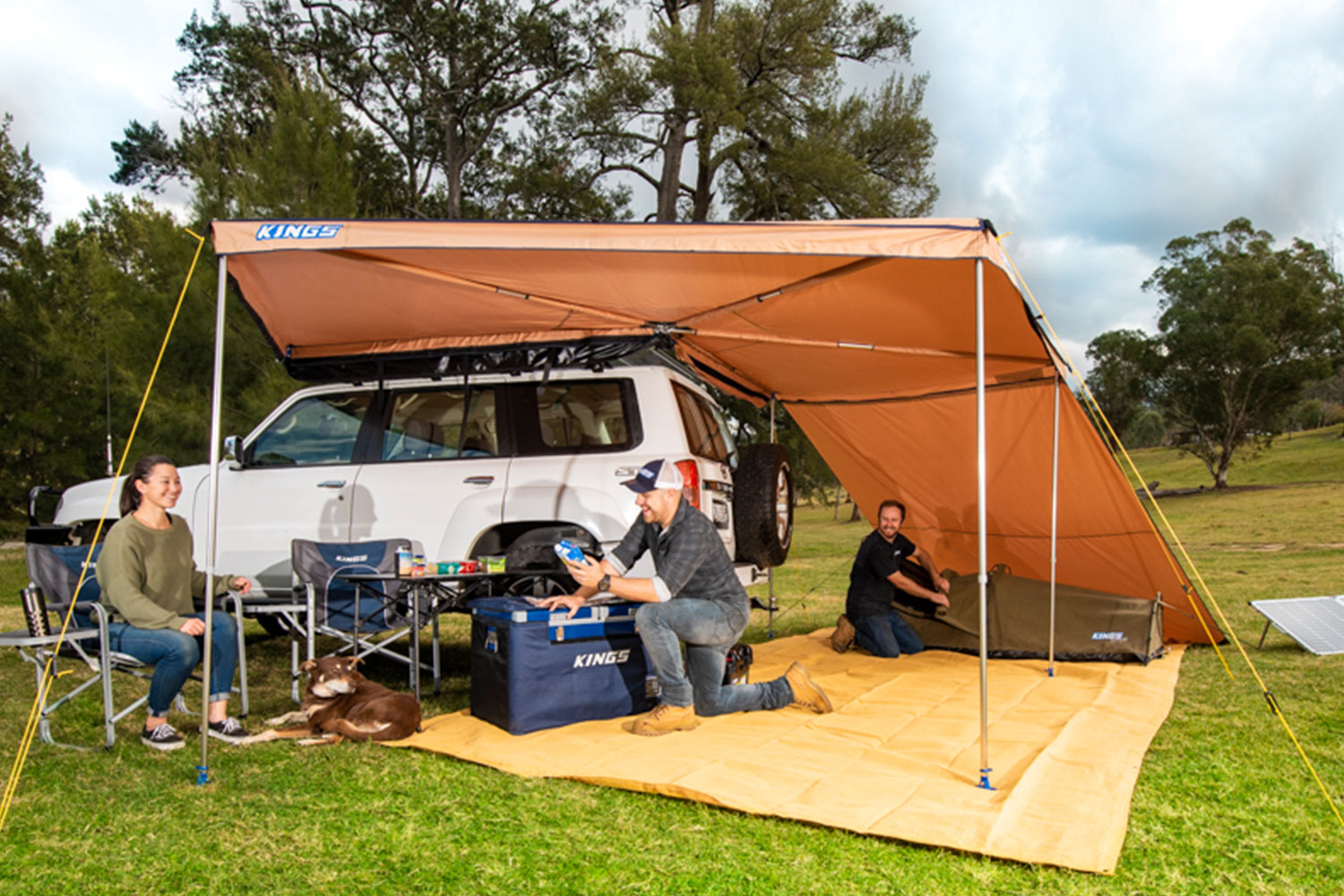 270° King Wing Awning Wall| Suits all sides of 270° King Wing | Waterproof | UPF50+ Sun Protection | Velcro attachment