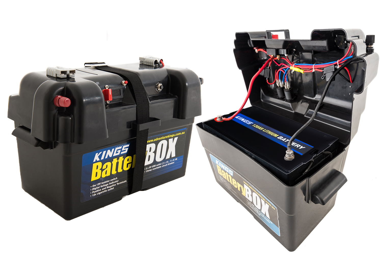 Adventure Kings 120Ah Lithium LiFePO4 Battery | Quality integrated BMS | 2000+ Cycles | Long Life